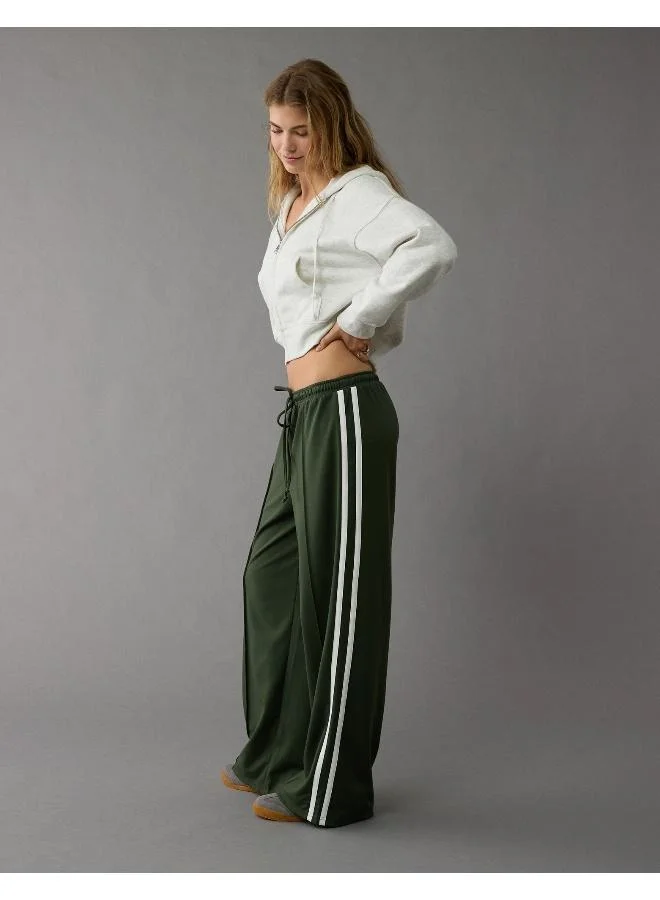 American Eagle AE Stretch High-Waisted Wide-Leg Track Pant