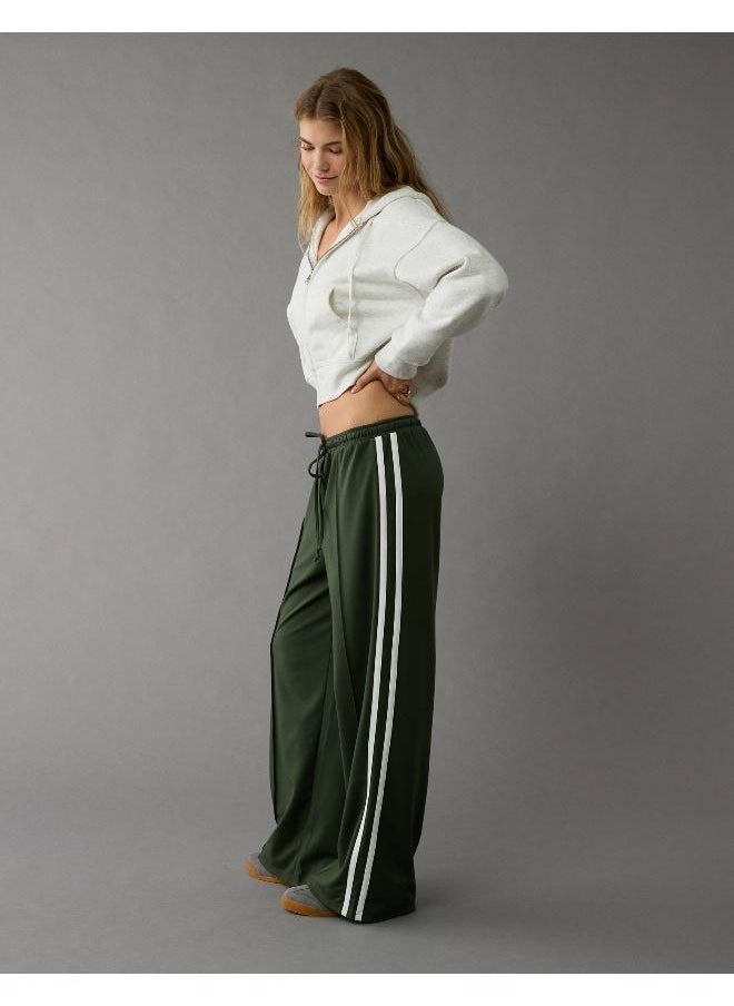 American Eagle - AE Stretch High-Waisted Wide-Leg Track Pant - Image 1