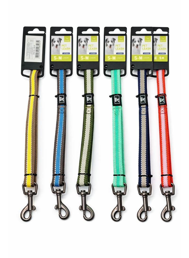 نونبيل ليش نونبيل للحيوانات الأليفة للكلاب، 1.5 × 120 سم، صغير-متوسط، طوق نايلون قابل للتعديل مع مشبك معدني