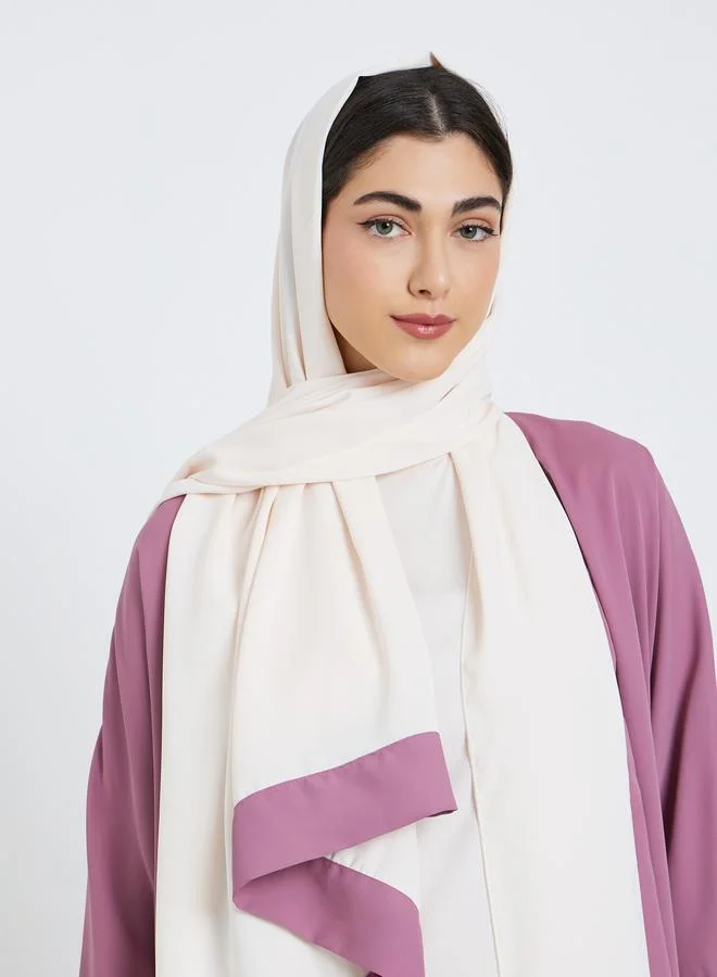 Amirah  Women Purple Abaya with Inner Dress and Hijab Set for Women | Best Price UAE