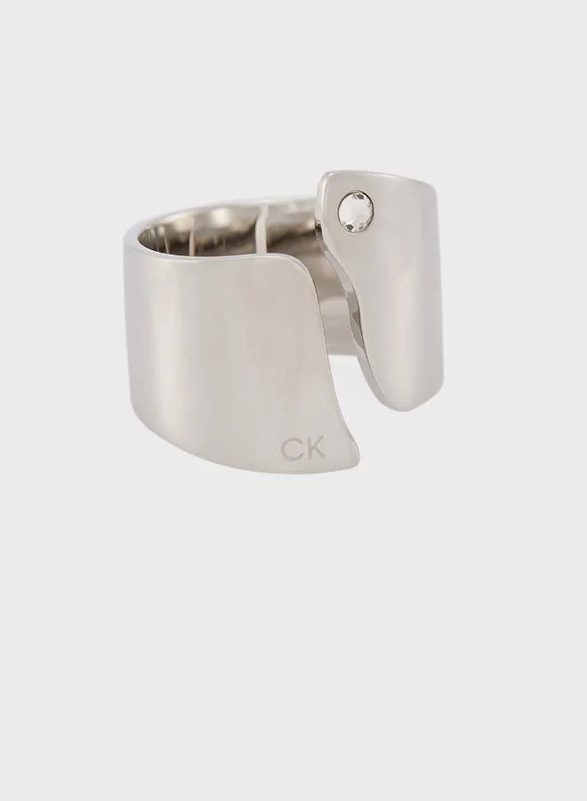 CALVIN KLEIN Ck Cherished Ring Embellished with a Crystal - 35000664D
