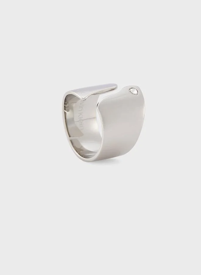 Calvin Klein  Ck Cherished Ring Embellished with a Crystal - 35000664D for Women | Best Price UAE