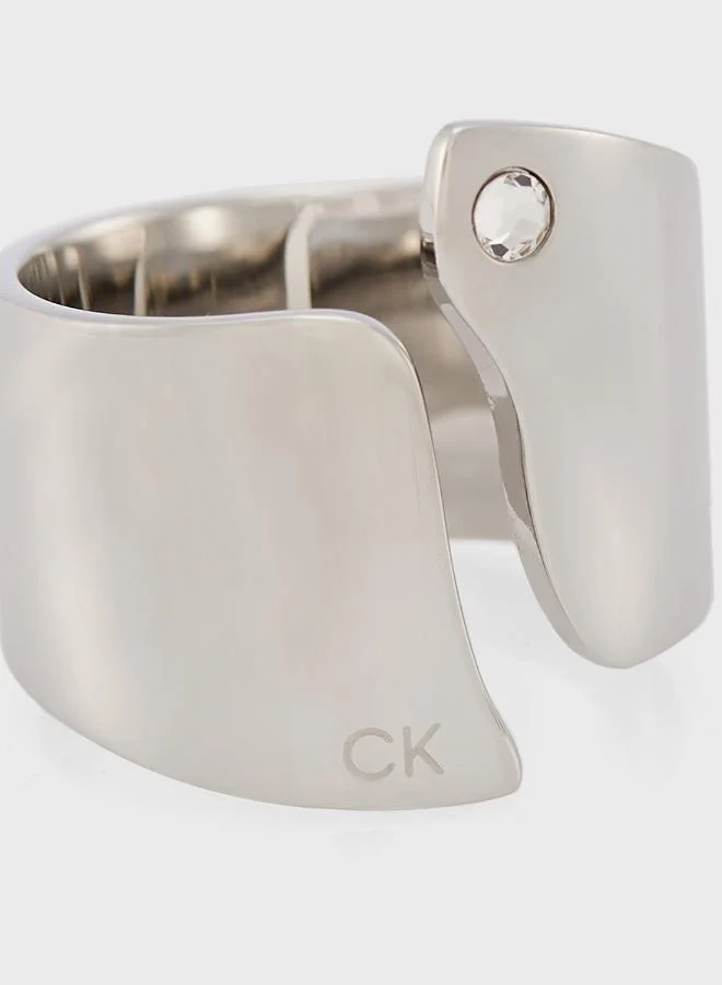 Calvin Klein  Ck Cherished Ring Embellished with a Crystal - 35000664D for Women | Best Price UAE