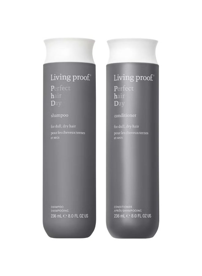 ليفينج بروف مجموعة شامبو وبلسم Living Proof Perfect Hair Day لترطيب الشعر ونعومته ولمعانه - Image 1