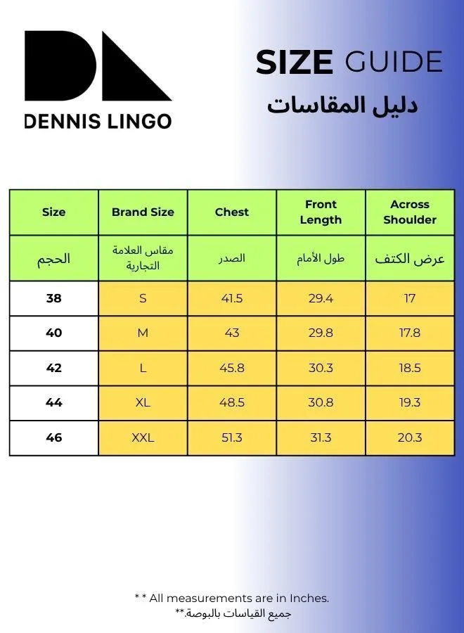 دينيس لينغو قميص رجالي كاجوال بقصة ضيقة ولون بنفسجي