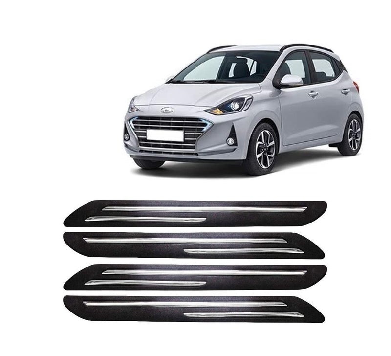 Car Bumper Guard for Hyundai I-10 Grand (2017 Onwards) - (Chrome Strip)