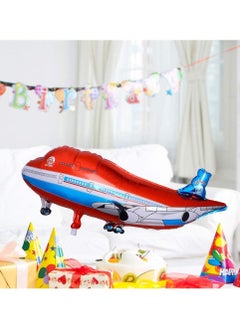 Y&D Airplane Shaped Aluminum Film Balloon, SYOSI 10Pcs Helicopter Balloons Flying Plane Shape For Kids Birthday Party Decoration (Red and Blue Plane)  - Image 5