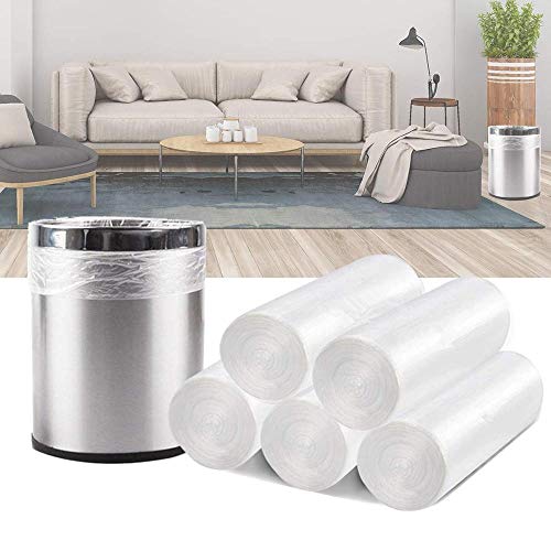 Magesh Small Trash Bags, Magesh 4 Gallon Trash Bag/Small Garbage Bags, Strong Wastebasket Liners for Bathroom Bedroom Office Trash Can, Clear 200 Counts - Image 2