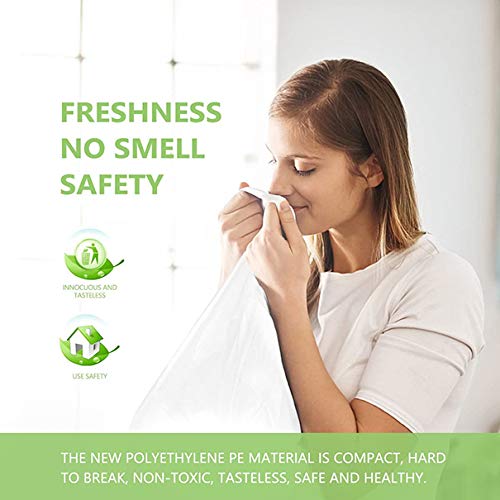 Magesh Small Trash Bags, Magesh 4 Gallon Trash Bag/Small Garbage Bags, Strong Wastebasket Liners for Bathroom Bedroom Office Trash Can, Clear 200 Counts - Image 4