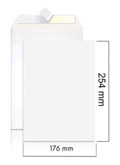 MARKQ A5 White Envelopes, 254x 176 mm Self Sealing Mailing Envelope for Posting mailing Home Office and Ecommerce, 100gsm, pack of 50  - Image 3