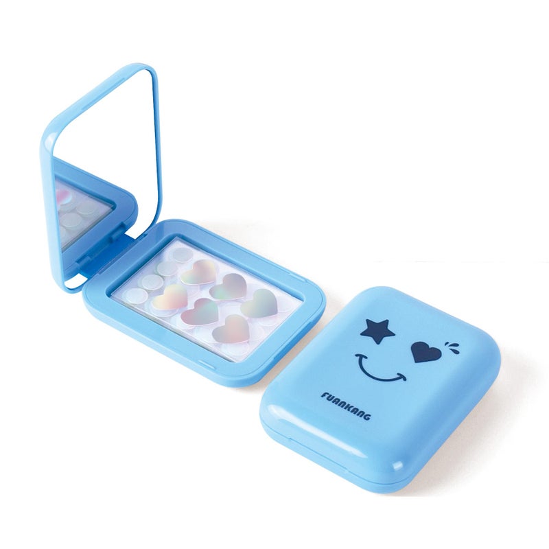 FUANKANG Pimple Patches for Face, Colorful Hydrocolloid Patches, Good for blemishes with a head and visible gunk , Cute Round Heart Acne Patch, 104 Count (With a mirror case) - Image 1