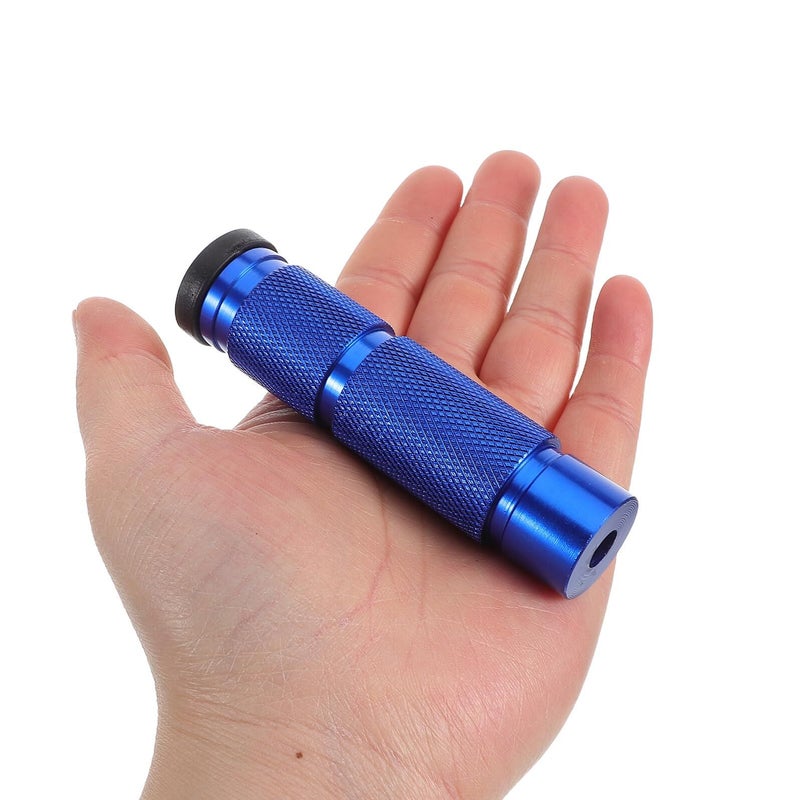 Aluminum Alloy Motorcycle Foot Pegs Heavy Duty Front Rear Footrest Blue - Image 5