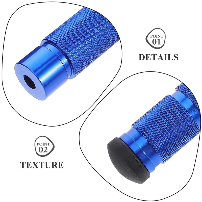Aluminum Alloy Motorcycle Foot Pegs Heavy Duty Front Rear Footrest Blue - Image 4