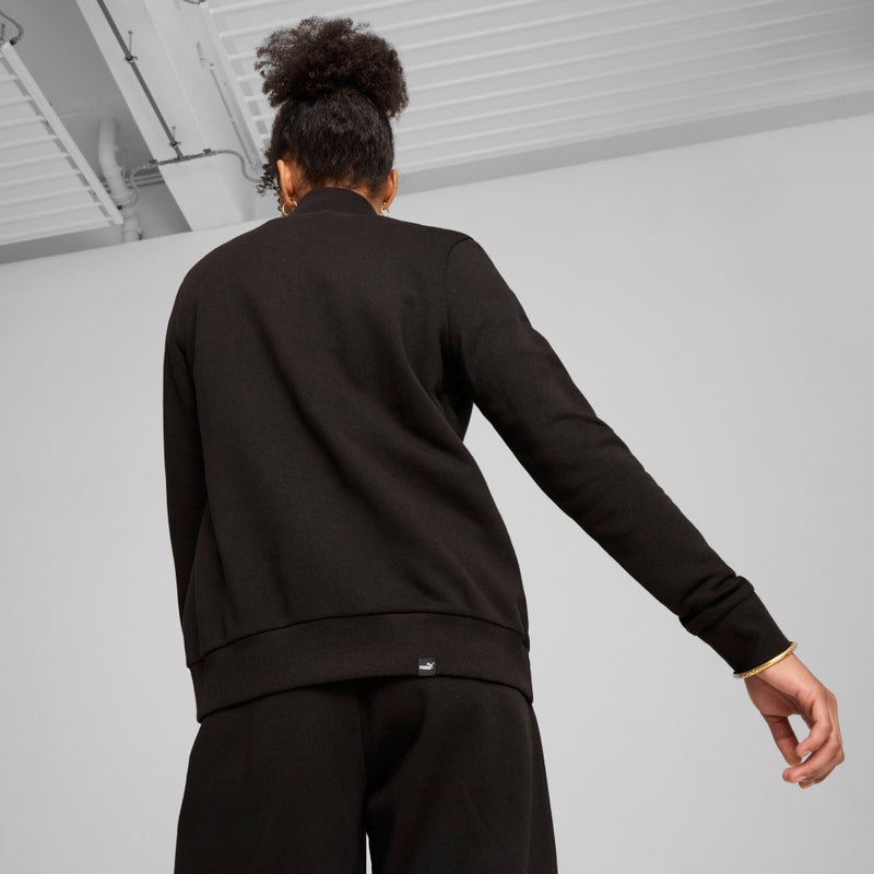 PUMA Essentials+ CLASS ACT Womens Black Track Jacket - Image 4
