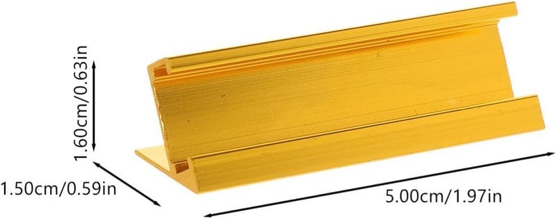 Excefore 12 Sets Price Tag, Price Display Counter Stand Tag, Adjustable Number And Base Price Cube Display For Jewelry, Watch, Ring, Dollar Pricing Label Stand Kit, Golden - Image 5