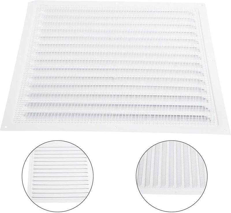 غطاء شبكي من الألومنيوم المربع ذو الريش 300x300 مم للحوائط والأسقف للاستخدام الداخلي والخارجي - Image 5