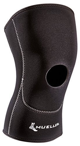 MUELLER Sports Medicine Open Patella Knee Sleeve, Knee Pain Relief Support for Men and Women, Ideal for Arthritis, Sprains, Black, Medium - Image 5