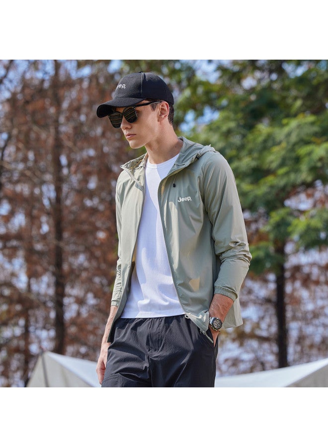 Jeep Cool & Breathable】men's Uv Protection Sun Hoodie - Lightweight & Airy For Outdoor Sports In Spring/summer - Image 4