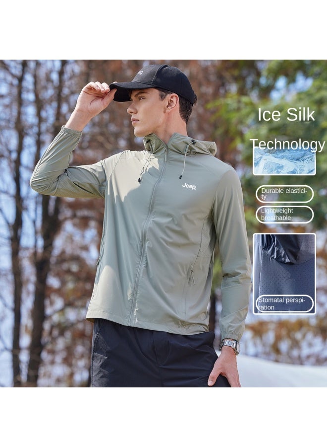 Jeep Cool & Breathable】men's Uv Protection Sun Hoodie - Lightweight & Airy For Outdoor Sports In Spring/summer - Image 2