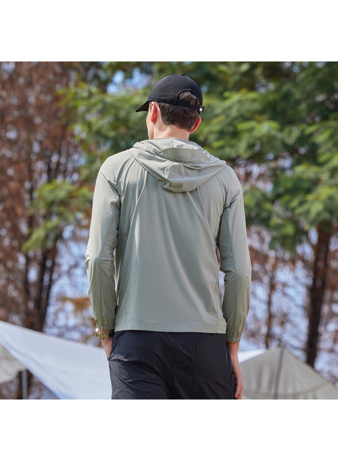 Jeep Cool & Breathable】men's Uv Protection Sun Hoodie - Lightweight & Airy For Outdoor Sports In Spring/summer - Image 5