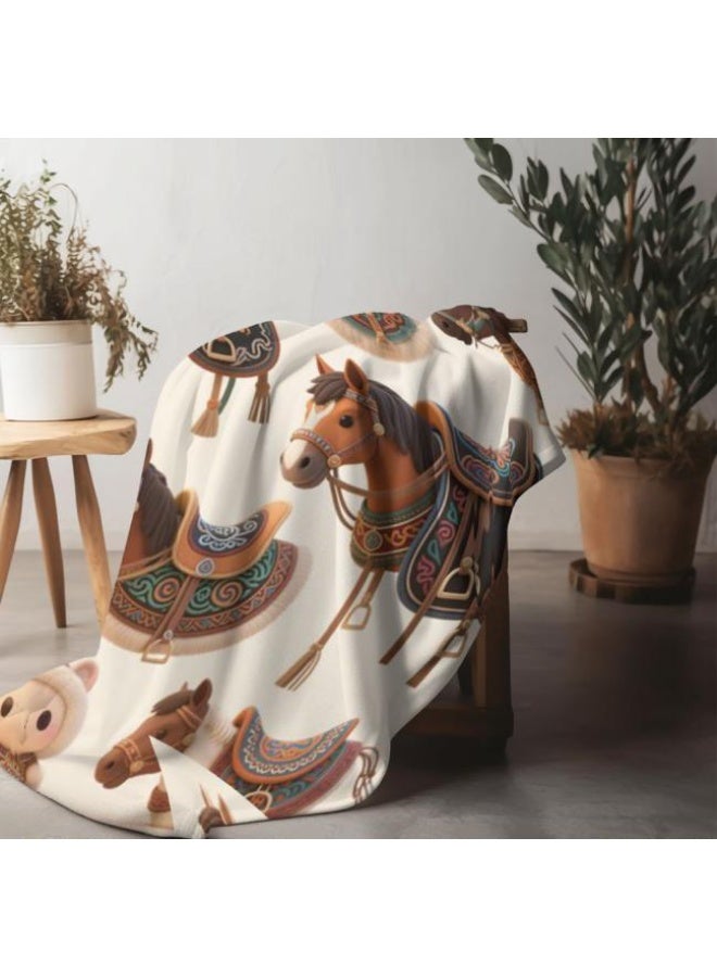 عام بطانية رقيقة من الفانيلا الكرتونية للأطفال والرضع (دافئة ومريحة، ومناسبة للنوم والألعاب) 70 سم * 100 سم - Image 5