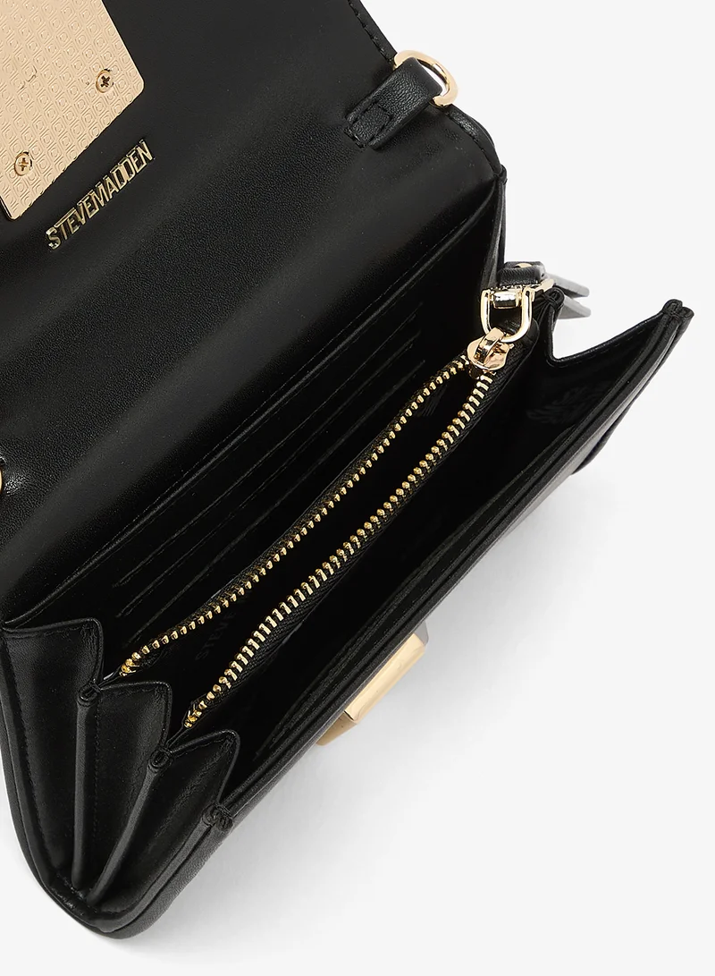 Steve Madden BLACK MULTICOLOR BIMARI Accessory Detail Wallet with Sling for Women | Best Price UAE