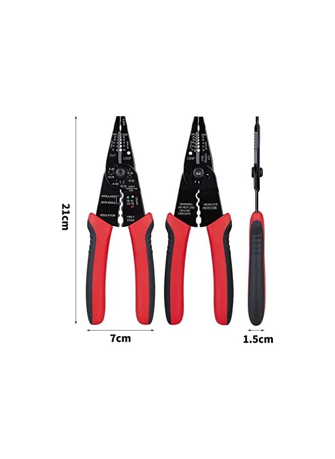 PROMASS promass Wire Stripper: Multifunctional Wire Cutter Crimping Stripping Plier Tool Self-adjusting Wire Crimping Tool Automatic Cables Crimper Wire Stripping Cutting Crimping Cut up to 24 AWG  - Image 5