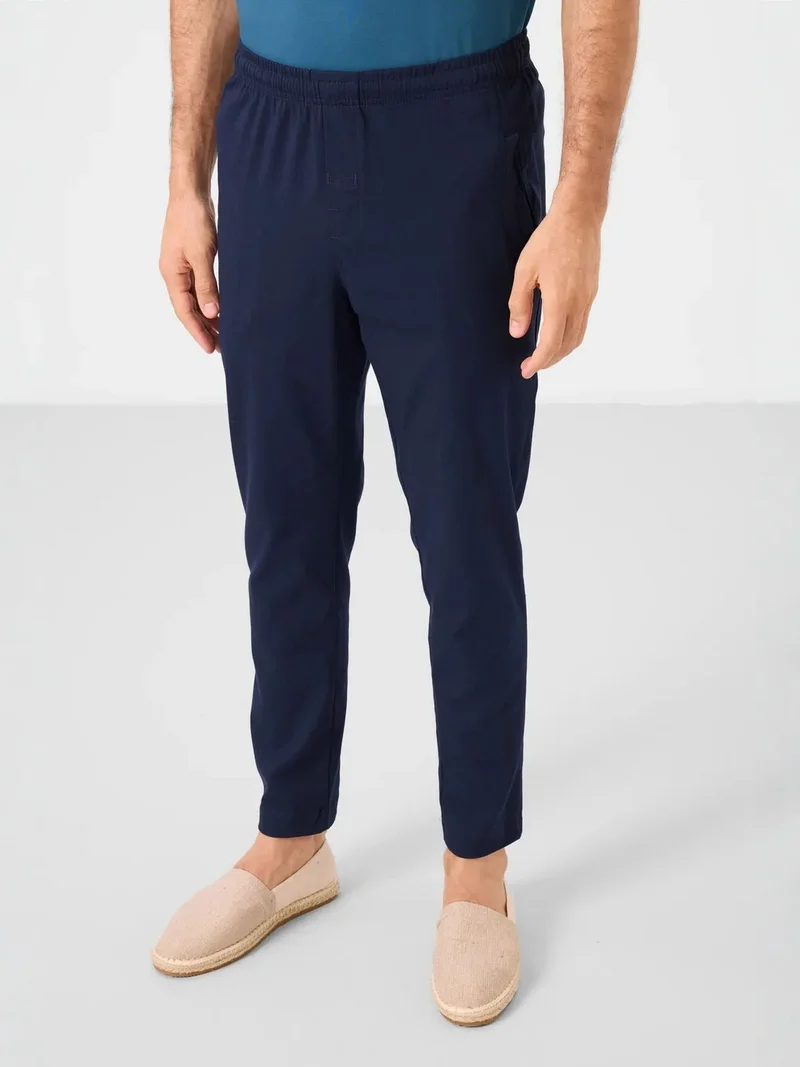 تومي لايف TOMMY Men's Straight-leg Gabardine Chino Trousers