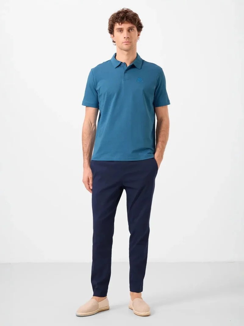 تومي لايف TOMMY Men's Straight-leg Gabardine Chino Trousers
