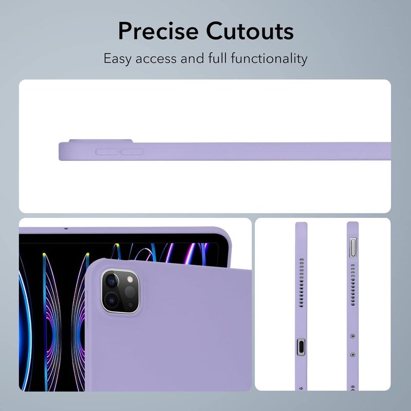 Tablet Case for iPad Air 13inch 2024 Soft TPU Slim Shockproof Protective Case,Slim Fit Lightweight Smart Cover for iPad Air 13inch 2024(Purple) - Image 3