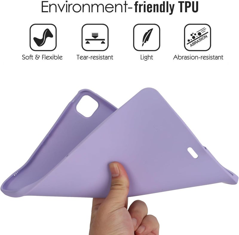 Tablet Case for iPad Air 13inch 2024 Soft TPU Slim Shockproof Protective Case,Slim Fit Lightweight Smart Cover for iPad Air 13inch 2024(Purple) - Image 4
