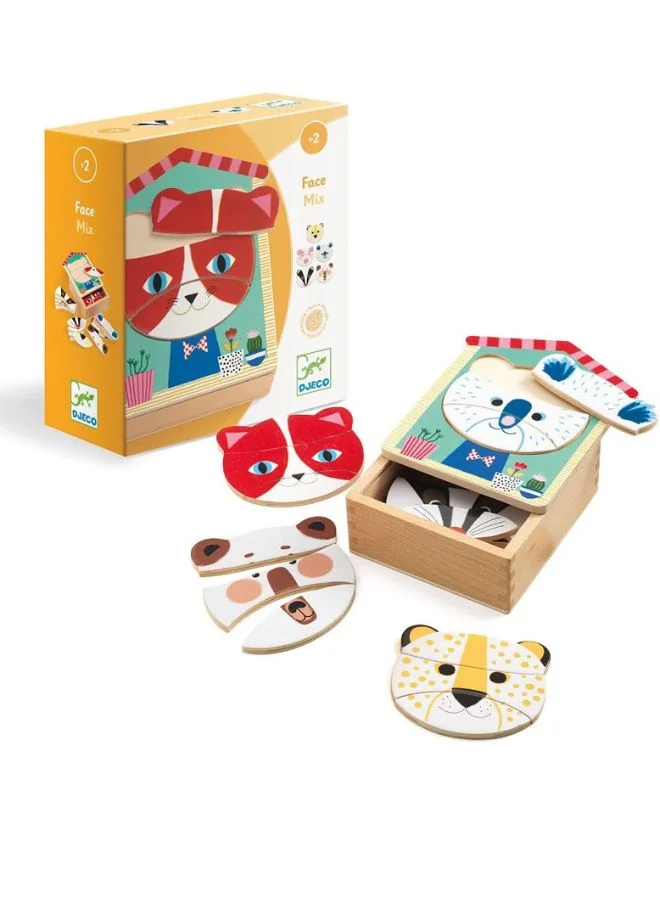 DJECO Wooden Puzzles Face