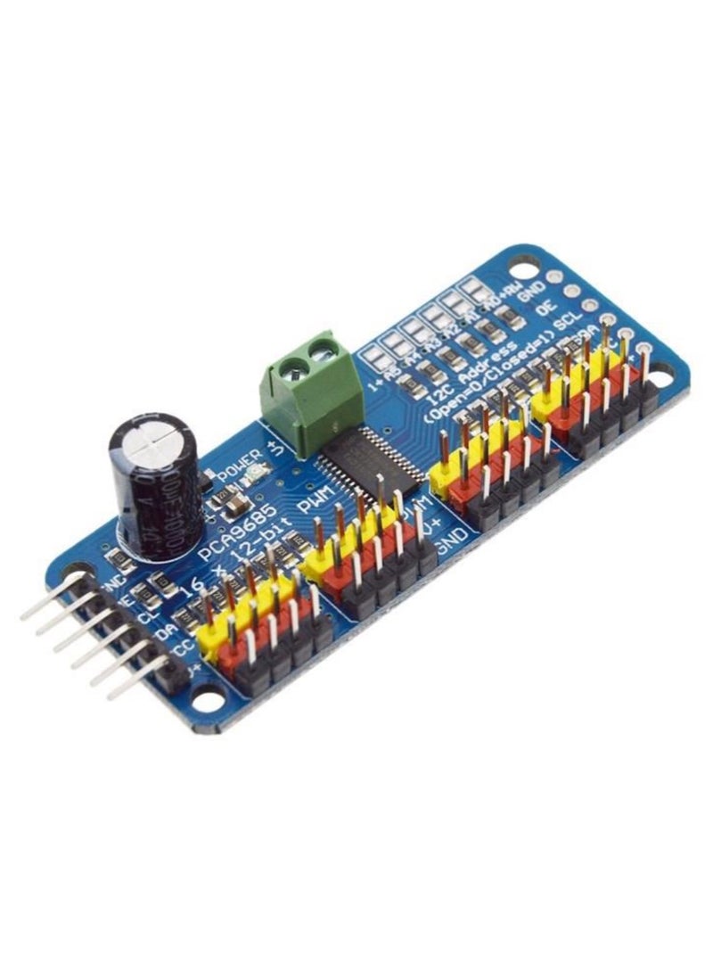 Arduino Servo Motor Driver PCA9685 – 16-Channel PWM Module 