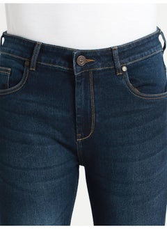Dennis Lingo Men's Slim Fit Mid Blue Stretch Jeans - Cotton Blend for Comfort  - Image 2