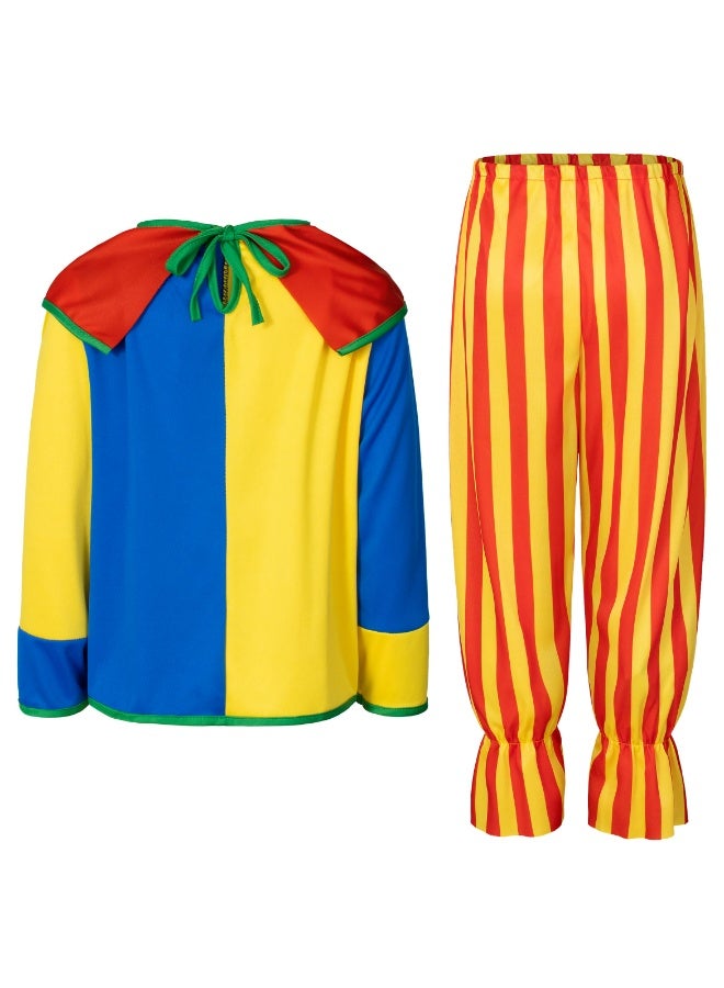 CMGTYYD 5Pcs Kids clown costume set Circus costume Boys and Girls Cosplay Costumes Quick Dress up for Clown(110cm) - Image 4