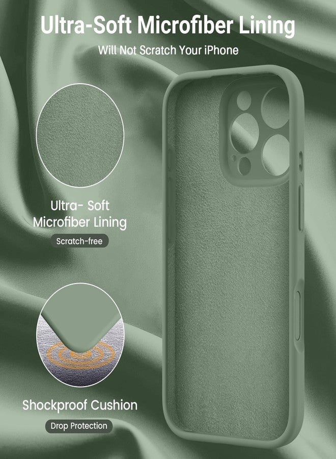 OTOFLY Designed for iPhone 16 Pro Max Case,[Camera Control Button Coverage][12FT Military-Grade Protection] Silicone Shockproof Slim Cover Women Men 16 Pro Max Phone Case 6.9 inch, Calke Green - Image 5