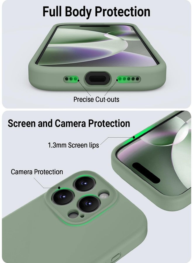 OTOFLY Designed for iPhone 16 Pro Max Case,[Camera Control Button Coverage][12FT Military-Grade Protection] Silicone Shockproof Slim Cover Women Men 16 Pro Max Phone Case 6.9 inch, Calke Green - Image 4