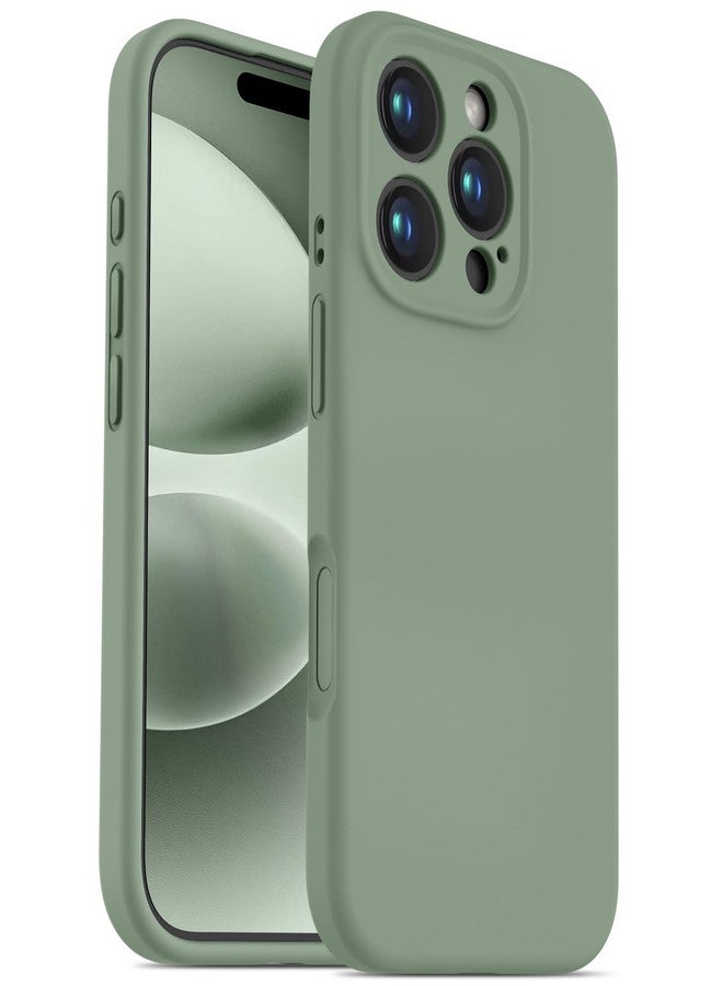 OTOFLY Designed for iPhone 16 Pro Max Case,[Camera Control Button Coverage][12FT Military-Grade Protection] Silicone Shockproof Slim Cover Women Men 16 Pro Max Phone Case 6.9 inch, Calke Green - Image 1