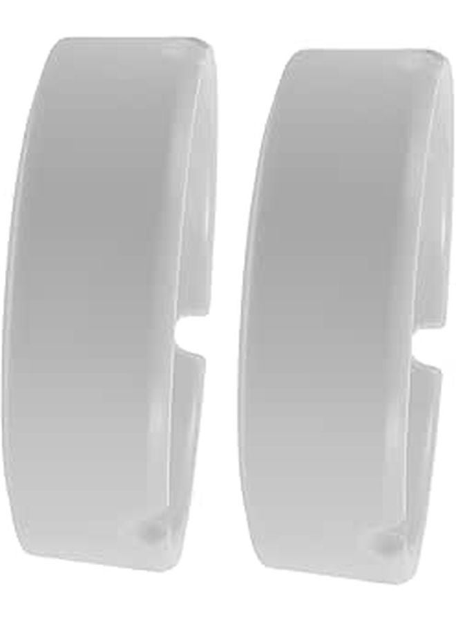 2 Pcs White Break Resistant Ashtrays For Indoor Home Office Restaurant Table Decor - Image 1