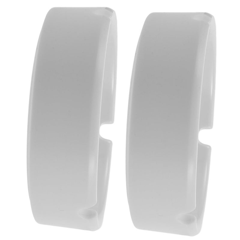 2 Pcs White Break Resistant Ashtrays For Indoor Home Office Restaurant Table Decor - Image 2