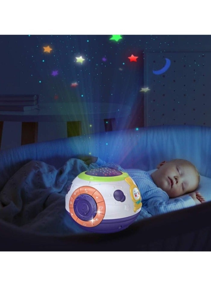 Toddlers Night Light Star Projector, Baby Projector Lamp With Music, Baby Sleep Soother Sound Machine, Compact And Portable Baby Music Toy For Toddlers Newborn, (1pc)  - Image 2