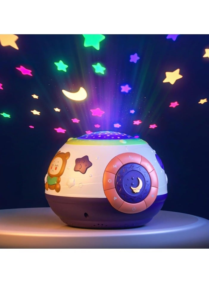 Toddlers Night Light Star Projector, Baby Projector Lamp With Music, Baby Sleep Soother Sound Machine, Compact And Portable Baby Music Toy For Toddlers Newborn, (1pc)  - Image 4