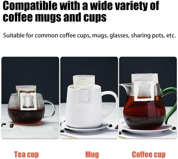 NEOUZA Pour Over Coffee Kettle, Gooseneck Kettle Drip Coffee Maker Kettle Stainless Steel(Silver Kettle and 50pcs Bag, 250mL) - Image 2