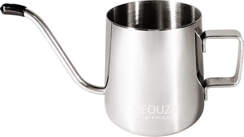 NEOUZA Pour Over Coffee Kettle, Gooseneck Kettle Drip Coffee Maker Kettle Stainless Steel(Silver Kettle and 50pcs Bag, 250mL) - Image 5