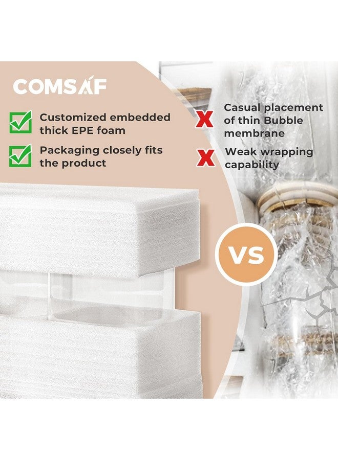 ComSaf 115 oz Glass Food Storage Containers, Cereal Storage Containers with Airtight Lids, Large Square Glass Jars with Bamboo Lids, for Rice, Pasta, Oats, Grains, Coffee Beans - Image 5