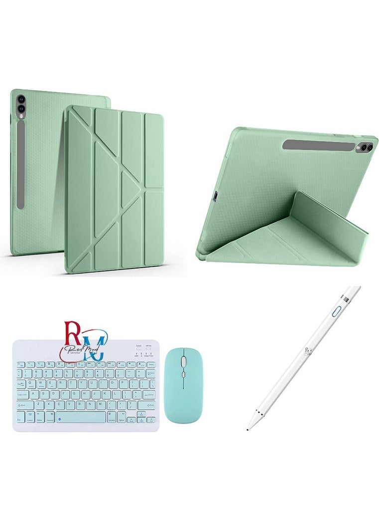 Redmud Teknoloji - Redmud Technology Samsung Galaxy Tab S7 Fe Lte T737 T730 12.4 '' Compatible Case Touch Pen and Keyboard Mouse Set of 3 - Image 1