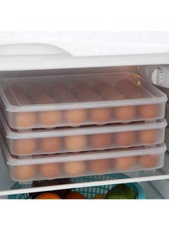 N M Z N M Z ABS Plastic Transparent color 24 Grids Transparent Egg Tray Storage Box Freezer Eggs Box-Transparent Preservation 1 Pc  - Image 2