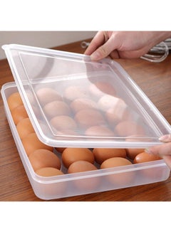N M Z N M Z ABS Plastic Transparent color 24 Grids Transparent Egg Tray Storage Box Freezer Eggs Box-Transparent Preservation 1 Pc  - Image 3