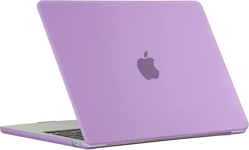 Global assorted color picks Compatible with M2/M3/M4 MacBook Air Case 2022-2025 13 inch M2/M3/M4 Chip for 13.6 inch Model A2681/A3113/A3240 Matte Finish Laptop Hard Shell Case with Keyboard Cover Skin,Light Purple Compact trendy practical build - Image 5