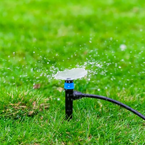 La Farah Drip Irrigation Emitters for 1/4" Tubing: Adjustable 360 Degree Water Flow Drippers with Lock Barbed - Drip Spray Emitters Parts for Garden Watering System (25pcs) - Image 5